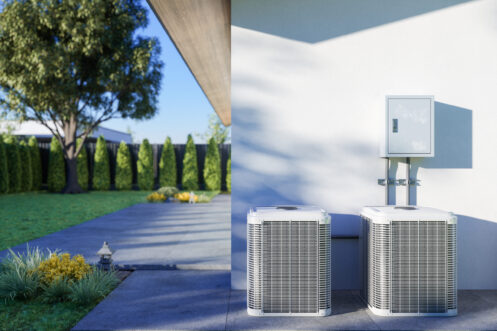 AC units in a backyard in O'Fallon, MO