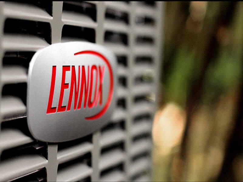 Close up of Lennox air conditioner